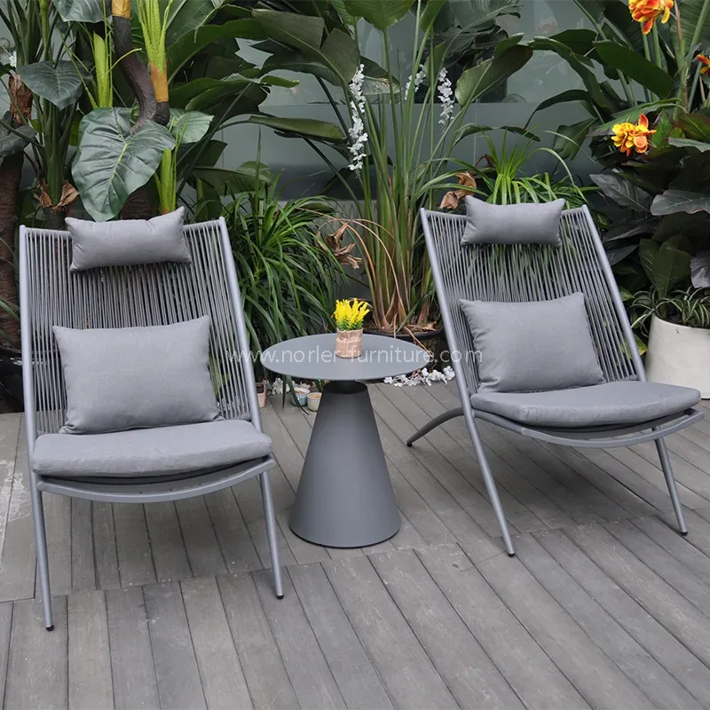 Moderni yksinkertainen ulkona kudottu parveke sarja Moderni yksinkertainen ulkona kudottu parveke sarja