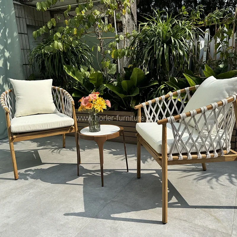 Ulkoilamelveke teak puuköyläpuutarhasetti