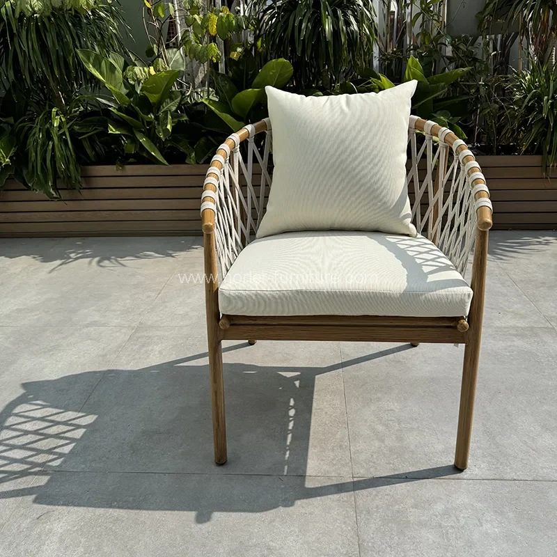 Ulkoilamelveke teak puuköyläpuutarhasetti