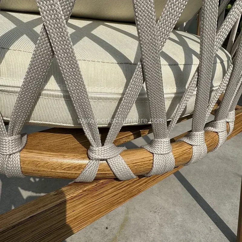 Ulkoilamelveke teak puuköyläpuutarhasetti