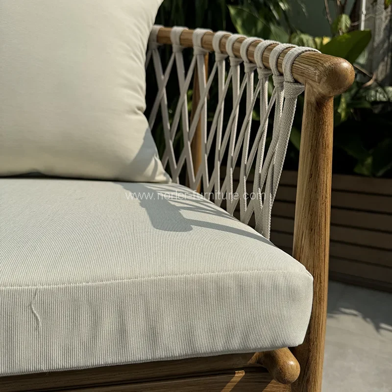 Ulkoilamelveke teak puuköyläpuutarhasetti