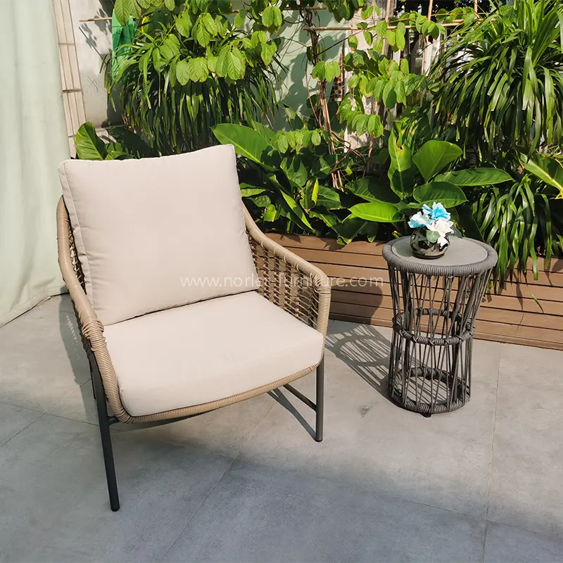Ulkona Pe Rattan Garden -parveke ja tuoli